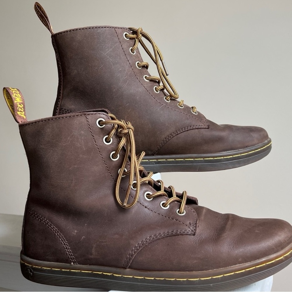 Dr martins size10 brown leather great condition